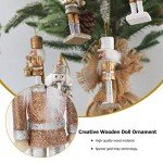 Christmas Nutcracker Ornaments Set - Wooden Decorations