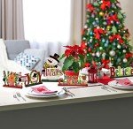 Christmas Centerpiece Decorations - 6 Pack Set