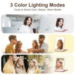 LED Lighted Travel Makeup Mirror for Her