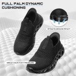 Men's Hands-Free Slip-On Walking Sneakers - Black