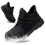 Men's Waterproof Non-Slip Steel Toe Work Sneakers