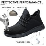 Men's Waterproof Non-Slip Steel Toe Work Sneakers