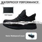 Men's Waterproof Non-Slip Steel Toe Work Sneakers