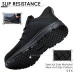 Men's Waterproof Non-Slip Steel Toe Work Sneakers