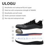 Men's Waterproof Steel Toe Non-Slip Work Sneakers