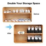 Neprock Shoe Storage Organizer Rack - 20 Pack
