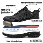Waterproof Steel Toe Sneakers for Men - Lightweight Non-Slip