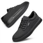 Men's Lightweight Casual Skate Sneakers - Black 8