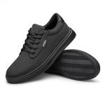 Men's Lightweight Casual Skate Sneakers - Black 8