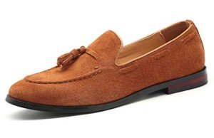 Men's Casual Slip-On Suede Loafers - Tan