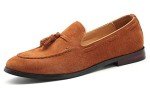 Men's Casual Slip-On Suede Loafers - Tan