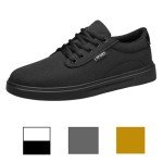Men's Lightweight Casual Skate Sneakers - Black 8