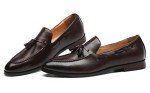 Brown Casual Leather Loafers for Men