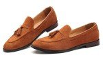 Men's Casual Slip-On Suede Loafers - Tan