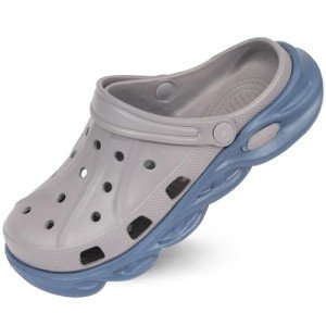 Men's and Women's Summer Gardening Clogs - Grey Blue