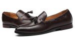 Brown Casual Leather Loafers for Men