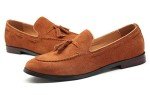 Men's Casual Slip-On Suede Loafers - Tan