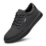 Men's Lightweight Casual Skate Sneakers - Black 8