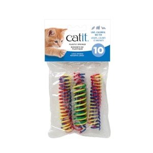 Colorful Cat Spring Toys - 10 Count Pack