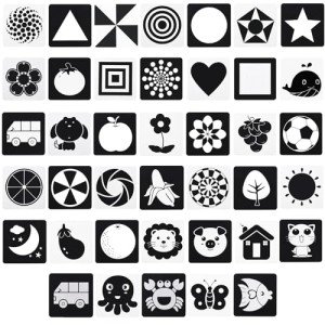 20 Double-Sided High Contrast Baby Flash Cards