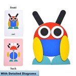 Wooden Animal Pattern Blocks Puzzle for Kids