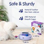 ORSDA 2-in-1 Auto Cat Toy with Feather Attachments