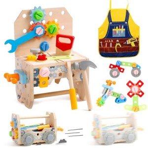 Wooden Montessori Toddler Tool Set for Kids