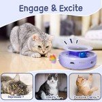 ORSDA 2-in-1 Auto Cat Toy with Feather Attachments