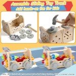 Wooden Montessori Toddler Tool Set for Kids