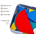 Wooden Animal Pattern Blocks Puzzle for Kids