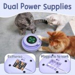 ORSDA 2-in-1 Auto Cat Toy with Feather Attachments