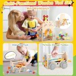 Wooden Montessori Toddler Tool Set for Kids