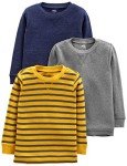 Carter's 3-Pack Thermal Long Sleeve Shirts for Kids