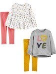 Carter's 4-Piece Girls' Playwear Set