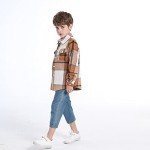 Winzik Toddler Plaid Flannel Button Down Shirt