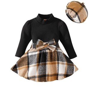 Toddler Girl Long Sleeve Shirt and Skirt Set