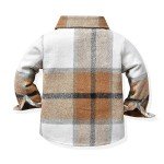 Winzik Toddler Plaid Flannel Button Down Shirt