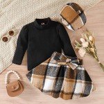 Toddler Girl Long Sleeve Shirt and Skirt Set