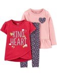 Carter's Toddler Girls' 3-Piece Playwear Set