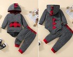 Toddler Boys Dinosaur Hoodie and Pants Set