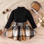Toddler Girl Long Sleeve Shirt and Skirt Set
