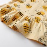 Baby Girl's Fall Ruffle Animal Print Outfit Set