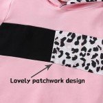Leopard Print Hoodie and Pants Set for Girls