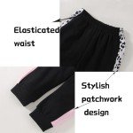 Leopard Print Hoodie and Pants Set for Girls