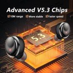 DUILEG Bluetooth 5.3 Waterproof Wireless Earbuds