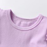 Purple 3-Piece Baby Toddler Outfit Set