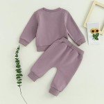 Daddy's Girl Toddler Outfit Set - Purple
