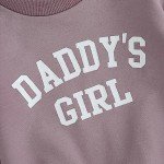 Daddy's Girl Toddler Outfit Set - Purple