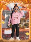 Adorable Heart Print Toddler Girls Sweatsuit Set