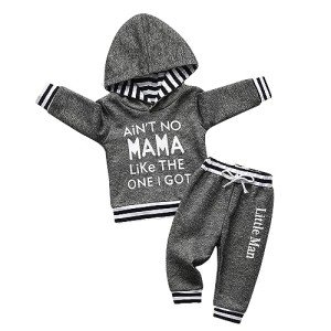 Toddler Boys Long Sleeve Hoodie and Pants Set